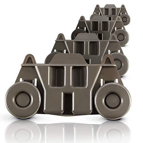 UPGRADED W10195416 (Packs of 4) , Resistant to Rust Dishwasher Wheels Lower Rack for Kitchenaid Whirlpool Maytag Kenmore. Dishwasher Rack Parts W10195420 AP5983730 W10579095A Replacement Wheels