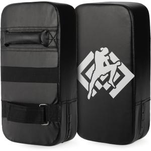 ZOOFOX 2 Pack Muay Thai Pads, Boxing Equipment Kicking Punching Shield, MMA Karate Taekwondo Training Pads for Men Women Gym