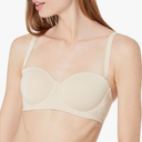 INLYRIC Women's Cosnufy Sheer Balconette Bra Demi Unlined Plunge Mesh See Through Sexy Bras Underwire