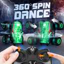 BEZGAR Monster Truck Toys - Remote Control Monster Truck with Light & Music, Dinosaur Toys for Kids, 1:20 Scale RC Truck with 360 Spins and Drifting, Remote Control Car for Boys 4-7