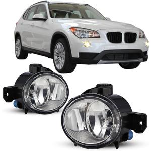 Fog Lights for 2007-2013 BMW X1 E84 2012-2015 with M Package sport bumper/X3 E83 2007-2010/X5 E70 2Pcs Clear glass