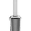 Upgraded Toilet Plunger with Holder, Wall Mounted Toilet Bowl Plunger with Hideaway Caddy, Dual Handle Plunger for Bathroom Built-in Drip Tray, RV Bathroom Accessories, White