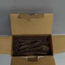 MIULEE Pack of 2 Decorative Vintage Burlap Linen Brown Throw Pillow Covers Modern Farmhouse Pillowcases Rustic Woven Textured Cushion Cover for Sofa Couch Bed 18x18 Inch Dark Coffee