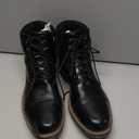 Jousen Mens Boots Leahter Retro Dress Boot Cap Toe Casual Motorcycle (AMY8407 Black 10)