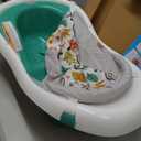 Fisher-Price Baby to Toddler Bath 4-in-1 Sling 'N Seat Tub with Removable Infant Support and 2 Toys, Summer Blossoms