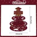 2 x Ranfashiong Graduation Money Holder for Cash Gift Cake with 24 Bill Slots, Congrats Class of 2026 Grad Party Supplies (Red)
