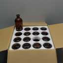 YOUEON 16 Pack Amber Glass Bud Vases, Small Bud Vases in Bulk, Glass Flower Vases for Centerpieces, Vintage Decorative Bottle Vases for Flowers, Home Decor, Wedding Reception, Office (Brown)