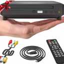 Ceihoit Mini HD DVD Player, CD Players for Home, DVD Players for TV, HDMI and RCA Cable Included, Up-Convert to HD 1080p, All Region, Breakpoint Memory, Built-in PAL/ NTSC, USB 2.0