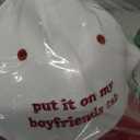 Put It On My Boyfriends Tab Hat, Funny Vintage Trucker Hats Adjustable Cap for Men Women Classic Baseball Cap