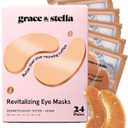 grace & stella Caffeine Under Eye Patches - Awakening Eye Patches for Puffy Eyes and Dark Circles - Under Eye Mask Patches with Niacinamide & Hyaluronic Acid - Vegan, Cruelty-Free (Bronze, 24 Pairs)