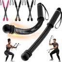 2 x Chillchard Battle Ropes for Home Gym, Weighted Ropeless Battle Ropes | Cordless Battle Ropes with Adjustable Resistance Springs, Portable Home Workout Equipment for HIIT Cardio & Strength Training