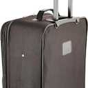 Rockland Fashion Softside 4 Piece Luggage Set, Expandable, (14" Tote/19"/24"/28"), Black Gray