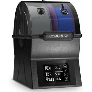 Comgrow Filament Dryer Box, SH02 Filament Sealed Storage Dry Box for 3D Printer with Fast PTC Heating and Touch Screen Control. Filament Dehydrator Ideal for 2 Spools 1.75/2.85mm PLA, PETG, TPU, ABS