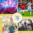 Clear Stadium Bag 12126 Policy Compliant Transparent Crossbody Purse, Waterproof PVC Clear Bag for Concerts Events (Small, Yolk Yellow)