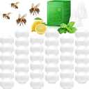 36 Pcs Natural Peppermint Oil Wasp and Bee Repellent, Carpenter Bee Repellent for Yellow Jackets, Hornets, Mud Wasps Deterrent for Indoor Outdoor Patio Garden Porch, Pet and Human Safe