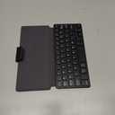 Universal Wireless Keyboards Ultra Light Portable Mini Keyboard with Adjustable Angle Stand & Leather Case,Computer Keyboards Rechargeable Travel Bluetooth Keyboard for iPad Android,Windows and iOS