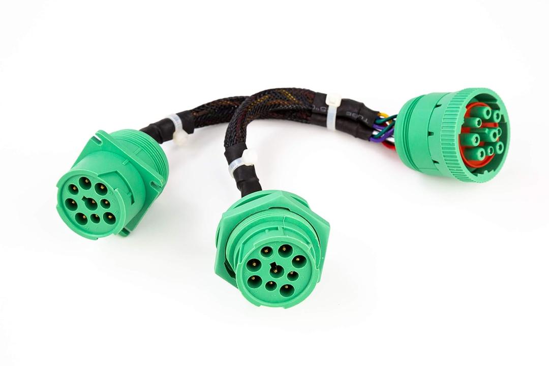 TYPE2 SAE J939 Splitter Y Cable 9pin Data Power Extension Cable for Truck ELD GPS Tracker Diagnostic Tools