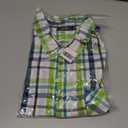 Mens Short Sleeve Casual Plaid Button Down Shirts Work Slim Fit Western Dress Shirt for Men (XL)