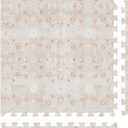 House of Noa Play Mat – 4x8 Linen Gemma – Set of 8 Tiles – Cushioned EVA Foam Play Mat for Floor, Soft Interlocking Mats for Hard Floors