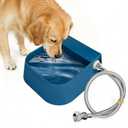 Enjoying Automatic Dog Water Dispenser with 59" Metal Water Pipe, Auto Fill Dog Water Bowl for 3/4" or 1/2" Male End Faucet, Large Automatic Waterer for Dogs Cats Chicken Pigs Livestock