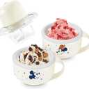 Disney Dash My Mug Ice Cream Maker Bundle - Mini Electric Ice Cream Maker - Creates Gelato, Sorbet & Frozen Yogurt - Easy to Clean & Use - 2 Mugs, Mickey & Minnie Design