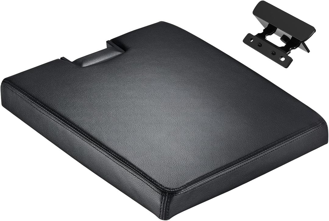 SPEEDWOW Center Console Lid Replacement Kit Fit for 2007-13 Chevy Avalanche,2007-14 Chevy Silverado 1500/2500 HD/3500 LT,2007-13Suburban 1500/2500,2007-13Tahoe,2007-14 GMC Sierra(Black)