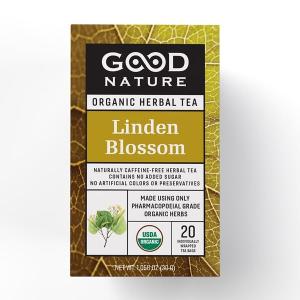 Good Nature, Organic Herbal Tea Linden Blossom, 20 Count (EXP 12/31/26)