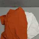 SCARLET DARKNESS Renaissance Costume Women Peasant Medieval Dress Short Sleeve Maxi Fairy Dresses with Pockets (Medium, Orange)