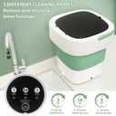 20L Portable Washing Machine with Spin Dryer, Foldable Mini Washer, 3 Wash Modes for Baby Clothes, Underwear and Socks, Ideal for Travel, Dorms and Camping