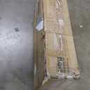 Garvee 46 Inch Shoe Cabinet with Fluted Door, 5-Tier Storage with 4 Adjustable Shelves, Rustic Entryway Shoe Bench for Hallway, Wood