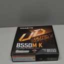 GIGABYTE B550M K AMD AM4 Micro-ATX Motherboard, Supports Ryzen 5000/4000/3000 Series Processors, DDR4, 3+3 Power Phase, 2X M.2, PCIe 4.0, USB 3.2 Gen 1, GbE LAN, Q-Flash