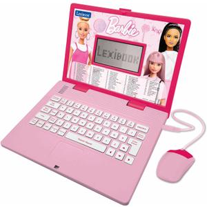 Lexibook Barbie, Educational and Bilingual Laptop in English/Spanish, Toy for Children with 124 Activities to Learn, Play Games and Music, Pink, JC598BBi2