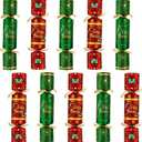 10 Pack Christmas Party Favors No-Snap with Prizes Party Hats Joke Little Gifts for Adults Kids British Xmas Holiday Dinner Traditions English Party Supplies Table Games