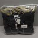 FADSHOW Women's Winter Thickened Down Jackets Long Down Coats Warm Parka with Fur Trimmed Hood, Black, S