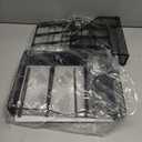 gianotter Desk Organizers and Accessories with File Holder, 4-Tier Desk Accessories & Workspace Organizers with Drawer and 2 Pen Holder, Paper Organizer for Office Supplies (Black)