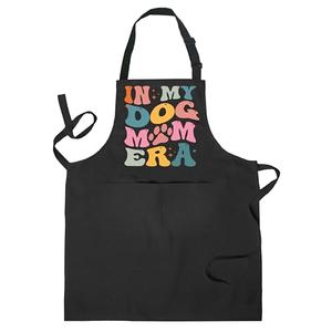 COWEB Dog Mom Gifts Apron for Women With Pockets, Gifts for Dog Lovers Owners Groomers Women, Waterproof Adjustable Bib Apron for Cooking Kitchen Grill Bbq Dishwashing