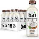 Bai Antioxidant Infused Water Beverage, Molokai Coconut, with Vitamin C and No Artificial Sweeteners, 18 Fluid Ounce Bottle, 12 Pack, Best by 03/21/2026