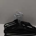 Smartor Premium 11 Inch Baby Hangers 50 Pack, Black Kids Velvet Hanger, Non Slip, Space Saving Felt Hangers Clothes Organizers for Closet with 360 Swivel Hook for Children, Infant & Toddler