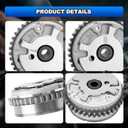 4pcs Variable Valve Timing Cam Phaser VVT Camshaft Sprocket Intake Exhaust Gear with Bolt Compatible with Cadillac ATS CTS STS Chevy Impala Buick GMC Acadia 3.0L 3.6L Replace# 12626160 12626161 12614464