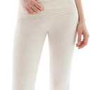PUMIEY Women's 2 Piece Lounge Sets Short Sleeve Tops Fold-Over Flare Pants Casual Outfits Matching Set Nap Collection, Small 