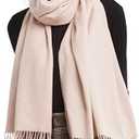 FURTALK Winter Scarf for Women Pashmina Shawl Wraps Soft Warm Fashion Blanket Scarves Gifts (One Size, 11-blush Pink)