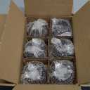 VOHO Brown Candlestick Holders Set of 6, Old Fashioned Candle Sticks Holder Decor for Daily Room/Halloween/Thanksgiving Party, Double Side Taper Candle Holders for Candlesticks/Tealight Candles(Brown)