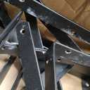 24 Pack L22 x H 12" Black Heavy Duty Shelf Brackets with Screws Metal Shelf Brackets Shelf Support Angle Brackets for Shelves L Brackets Heavy Duty Floating Shelf