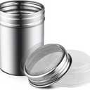1Pcs Stainless Steel Powder Sugar Shaker Duster with Lid, Fine Mesh Shaker Powder Cans for baking soda Cocoa Cornstarch Coffee Flour ect