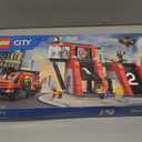 LEGO City Fire Station with Fire Truck Toy - Kids Toy Building Sets with 2 Fire Truck Attachments - Gifts for Boys & Girls Ages 6+ - Pretend Play Set with 5 Minifigures - 60414