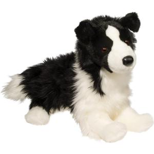 Douglas Chase Border Collie Dog Plush Stuffed Animal | 16-inch