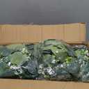 N&T NIETING 8 Pack Artificial Eucalyptus Leaf Garland, Faux Greenery Garland Decor 6 FT Summer Garlands, Fake Hanging Vines for Wedding Decoration Table Mantle