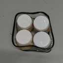 TakeToday Travel Containers for Toiletries, 2oz, 4 Pack, Apricot | Air Travel Leak-Proof, TSA Approved, Silicone Jars with Lid, for Cosmetics & Toiletries
