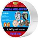 Universal Double Sided Tape Heavy Duty, Instant 15lb Strong Hold multi-role Adhesive Tape As Rug Tape Grippers Carpet Tape Hanging Photo Frame, mirror, Poster Mounting Tape Residue Free 1.2inx22 yd