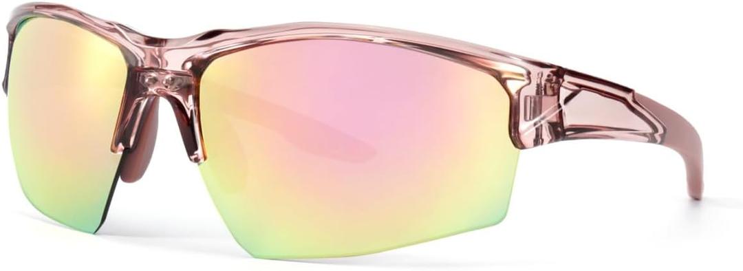 Meeloog Golf Sunglasses for Men & Women, UV400 Lightweight Wrap Around Sun Glasses Ideal for Cycling, Running & Pickleball